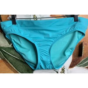 Title Nine Lehua Full Coverage Bikini Bottom Mid Rise Swimwear Medium NWT $52..
